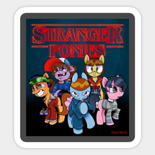 Stranger Ponies Sticker